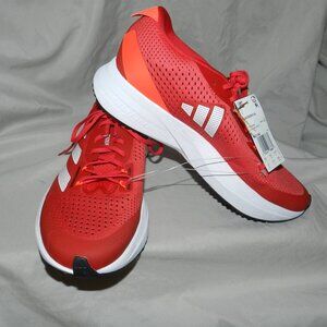 Adidas New Men's Adizero Light Weight Pro Knit Sneakers Red/Orange